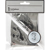 Palloncino foil Creative Company, 3, h: 41 cm, argento, 1 pezzo