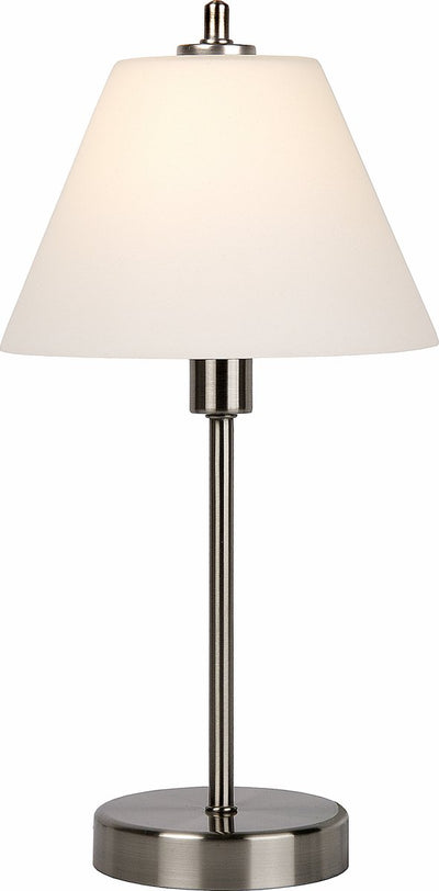 Lucide touch - lámpara de mesa - ø 22 cm - 1xe14 - cromo mate