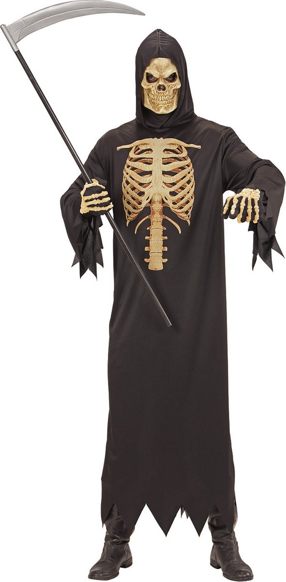 Costume Grim Reaper del boia Finidi | mietitore toracico realistico | uomo | XL | costume di carnevale | vestito elegante