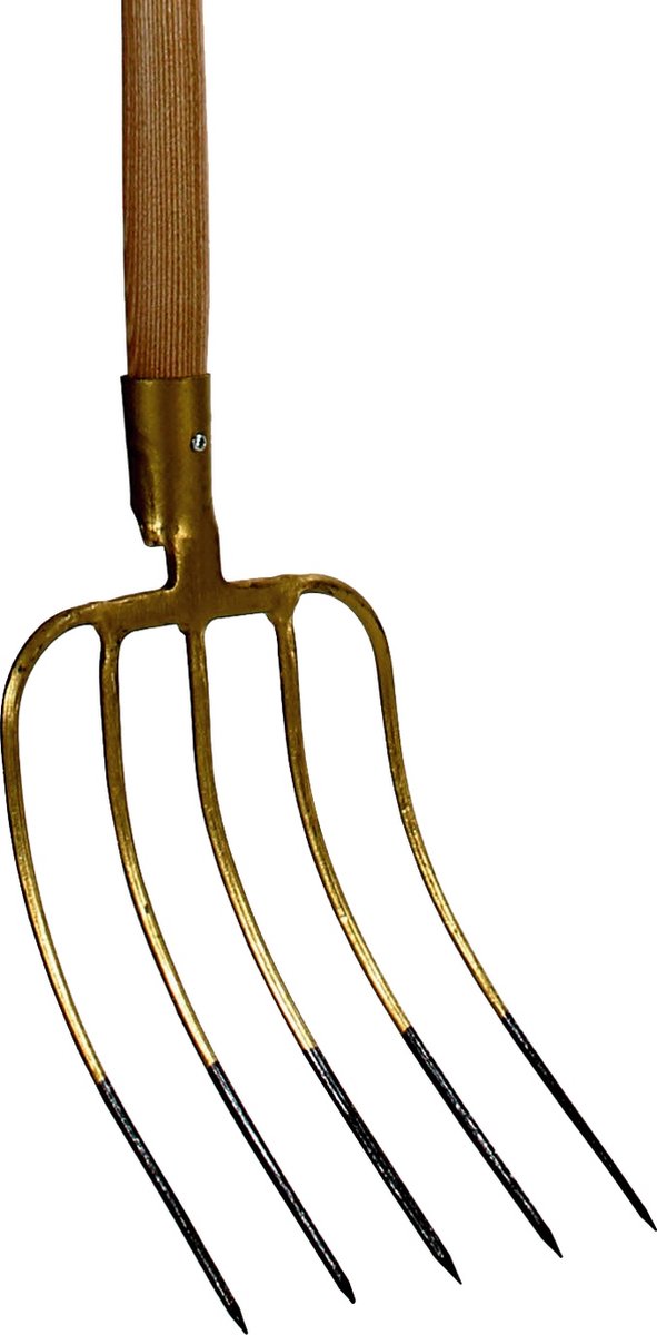 Attrezzi Talen - forca per letame - 5 denti - manico da 90 cm