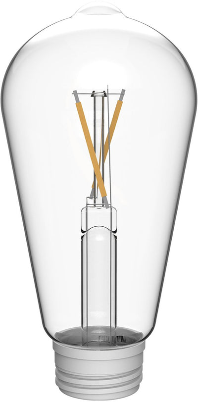 Lampada LED Philips a filamento sostituibile per lampade solari da esterno - design classico - luce bianca calda 2700k - energia solare
