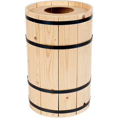Botte di carnevale, pino, h: 38 cm, d 24 cm, piccola, 1 pezzo