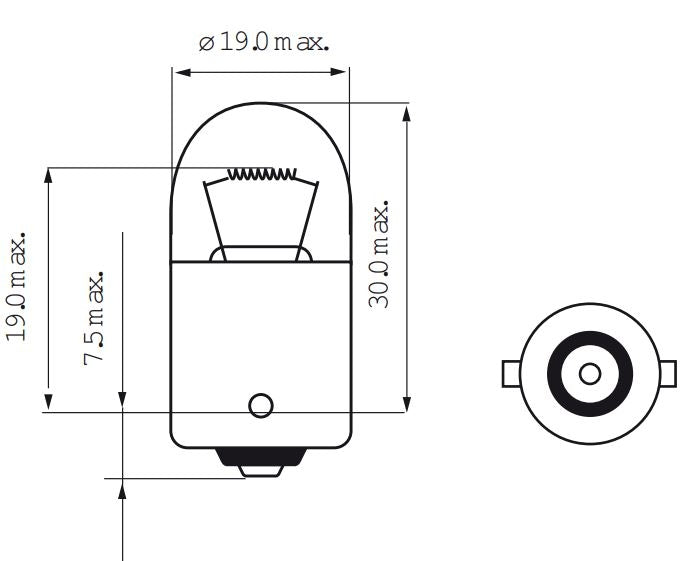 Lámpara Bosma 6V-5W BA15S