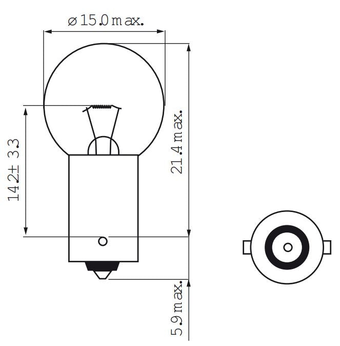 Lámpara Bosma 6V-7.5W BA9S