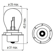 Lámpara Bosma 6V-20W P26S - afbeelding 2
