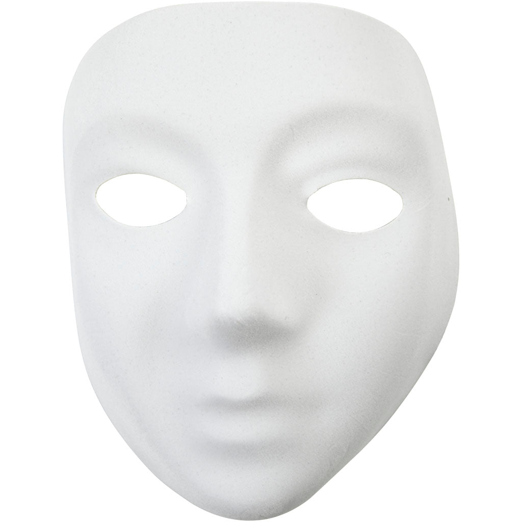 Creative Company Mask White Plastic Velor