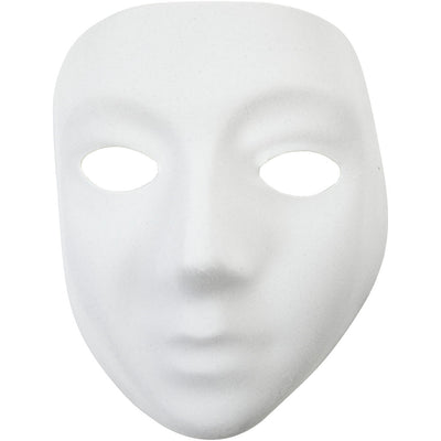 Creative Company Mask White Plastic Velor