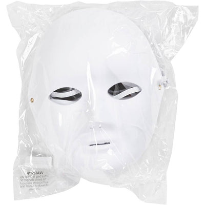 Maschera aziendale Creativ, h: 22 cm, l: 17 cm, bianca, 10 pezzi 1 scatola