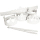 Coronas de empresa Creativ, h: 10-16,5 cm, l: 60 cm, 230 gr, blanco, 5 piezas 1 caja