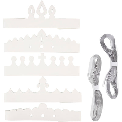 Corone aziendali Creativ, h: 10-16,5 cm, l: 60 cm, 230 g, bianco, 50 pezzi 1 scatola