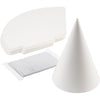 Cono aziendale Creativ, h: 23 cm, p 16,5 cm, 230 g, bianco, 50 pezzi 1 scatola