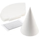 Creotime kegel, h: 23 cm, wit, 50 stuks