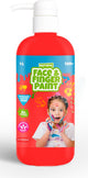 Bottiglia di fingerpaint del viso naturale Boti con pompa rossa, 1L