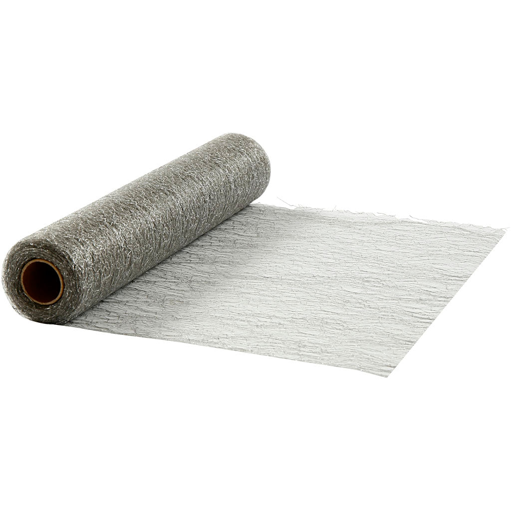Camino de mesa Creativ Company, ancho: 30 cm, plateado, 10 m 1 rollo
