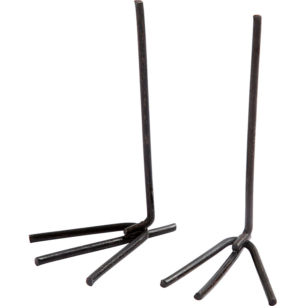 Zampe di gallina Creativ Company, h: 5 cm, l: 2 cm, nero, 10 paia 1 scatola