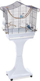 Imac vogelkooi sofia lichtgrijs (62,5x33x61-132 cm)