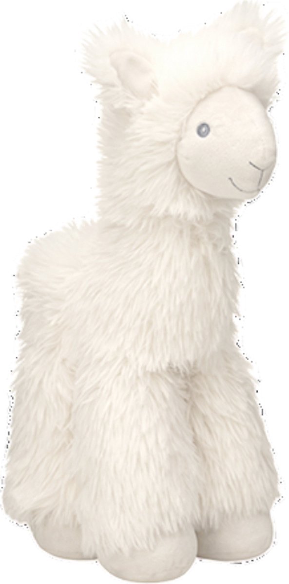 Happy horse lama levi knuffel 27 cm - wit - baby knuffel