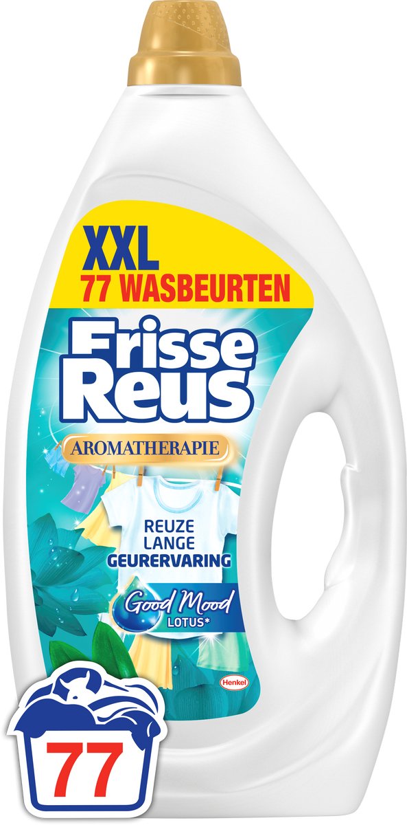 Fresh giant gel lotus - liquid detergent - white laundry - fresh scent experience - 77 washes - bulk packaging