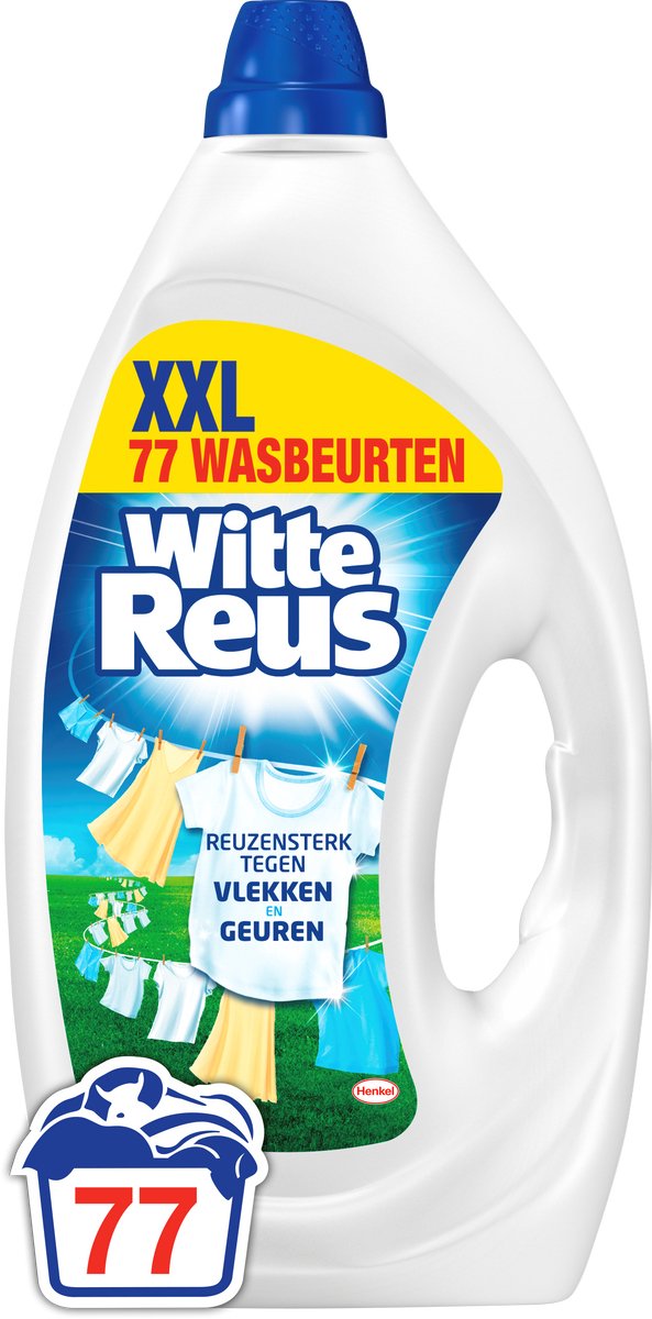 Gel gigante blanco - detergente líquido - ropa blanca - 77 lavados - envase a granel