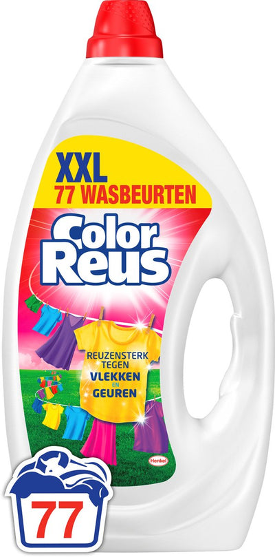 Color giant gel - liquid detergent - colored laundry - 77 washes - bulk packaging