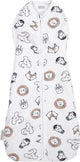 Meyco baby animal cocoon inbakerslaapzak - multicolour - 4-8 maanden - 70cm - 0.3 tog