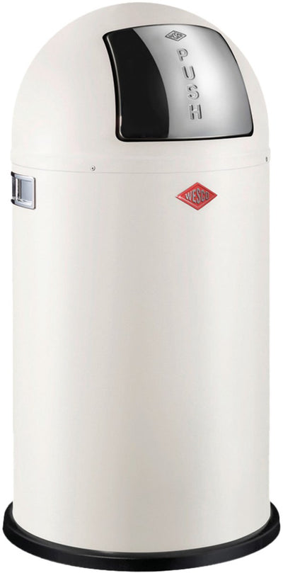 Wesco pushboy waste bin | 50 liters | metal - matt sand | rubbish bin - made in germany