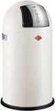 Wesco pushboy prullenbak | 50 liter | metaal - mat zand | vuilnisbak - made in germany