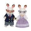 Epoch sylvanian families 5190 chocolade konijn grootouders set