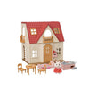 Famiglie Sylvanian Epoch 5567 Nuovo tetto rosso rosso accogliente casa di avviamento cottage