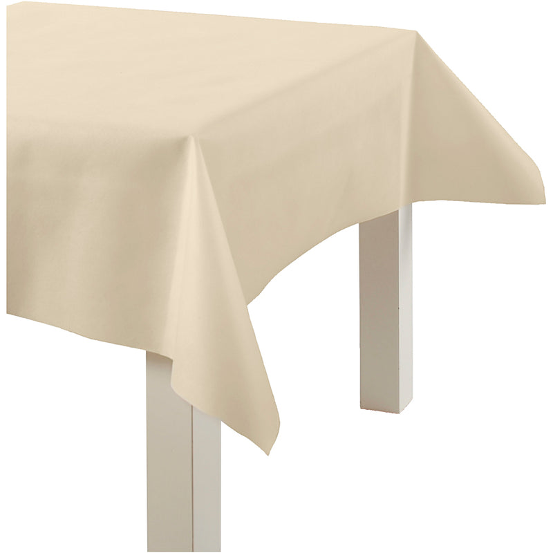 Mantel de empresa Creativ de imitación textil, ancho: 125 cm, 70 gr, amarillo claro, 10 m 1 rollo