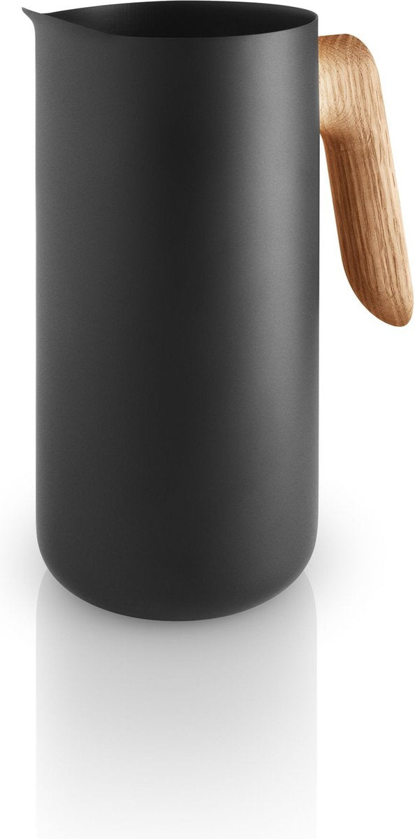 Eva solo - nordic kitchen kan 1,4 liter - zwart - roestvast staal - hout