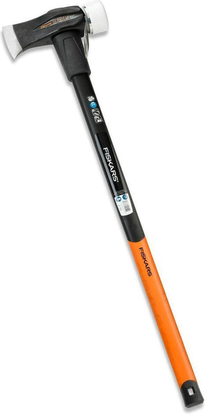 Fiskars kloofbijl - bijl 90 cm - safe-t x39 - hakbijl met antislip en antivibratie grip