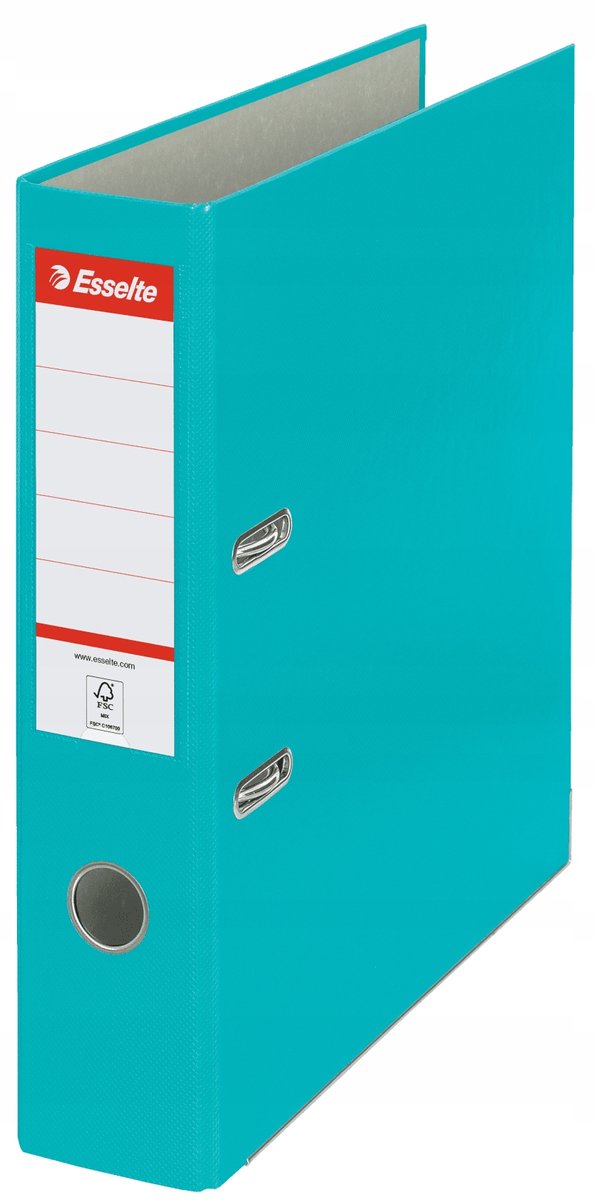 Esselte eko 11282 - ordner - a4 75mm - turquoise - duurzaam - milieuvriendelijk - stevig