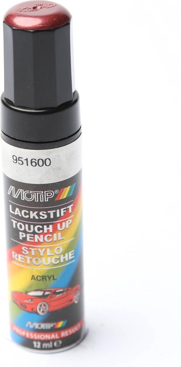 Motip 951600 - penna per vernice per auto - rosso metallizzato - 12 ml