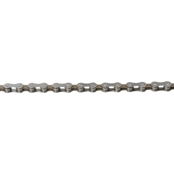 Cadena M-Wave 5 6 7 Velocidad 1 2x3 32, marrón gris 7.3 mm. 15m en rollo, incluido 10 interruptores de conexión
