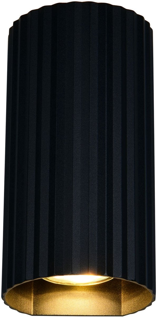Trio soka - lampada da parete - nero opaco - escl. 2x gu10 5 w - illuminazione up and down - fissaggio a parete