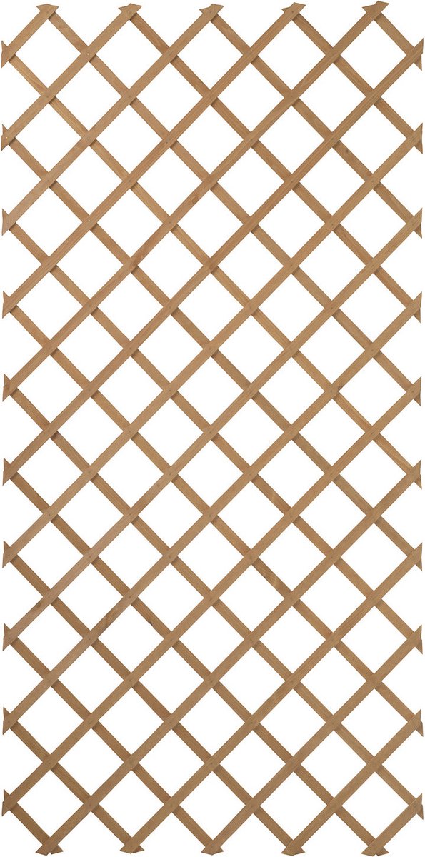 Naturaleza Latwerk para jardín 100x200 cm de madera natural 6041703