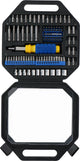 Kinzo doppenset bitset - 99-delig - 1 4 - ratelschroevendraaier - 11 doppen - 84 bits - gereedschapskoffer - staal