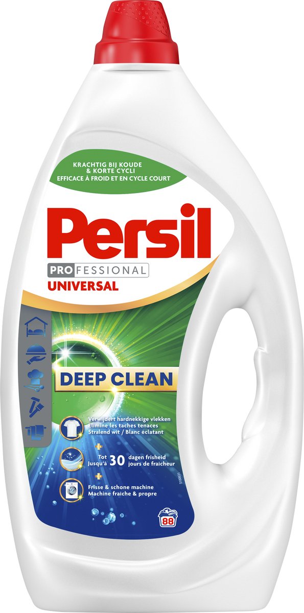 Persil gel profesional universal - detergente líquido - potente quitamanchas - 88 lavados - envase a granel