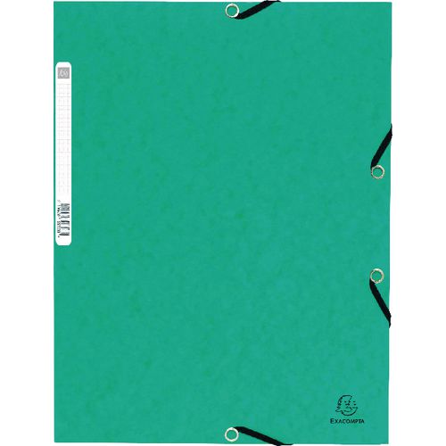 Mappen esselte flappen elastiek 55303e a4 240x320mm groen