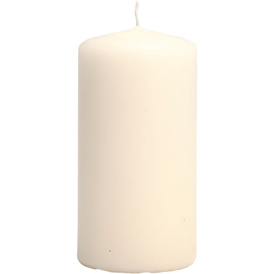 Velas de empresa Creativ, h: 100 mm, d 50 mm, blanquecino, 6 piezas 1 caja