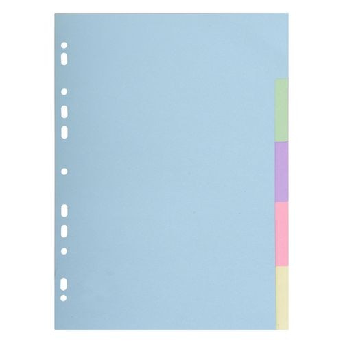 Tabs europa 1605e a4 210x297mm 300gsm pastelli assortiti conf. 5 pezzi