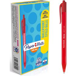 Bolígrafo inkjoy 100rt papermate s0957050 pulsador medio rojo