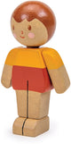 Muñeca de casa de muñecas de hoja tierna - juguetes de madera de la familia caramelo.
