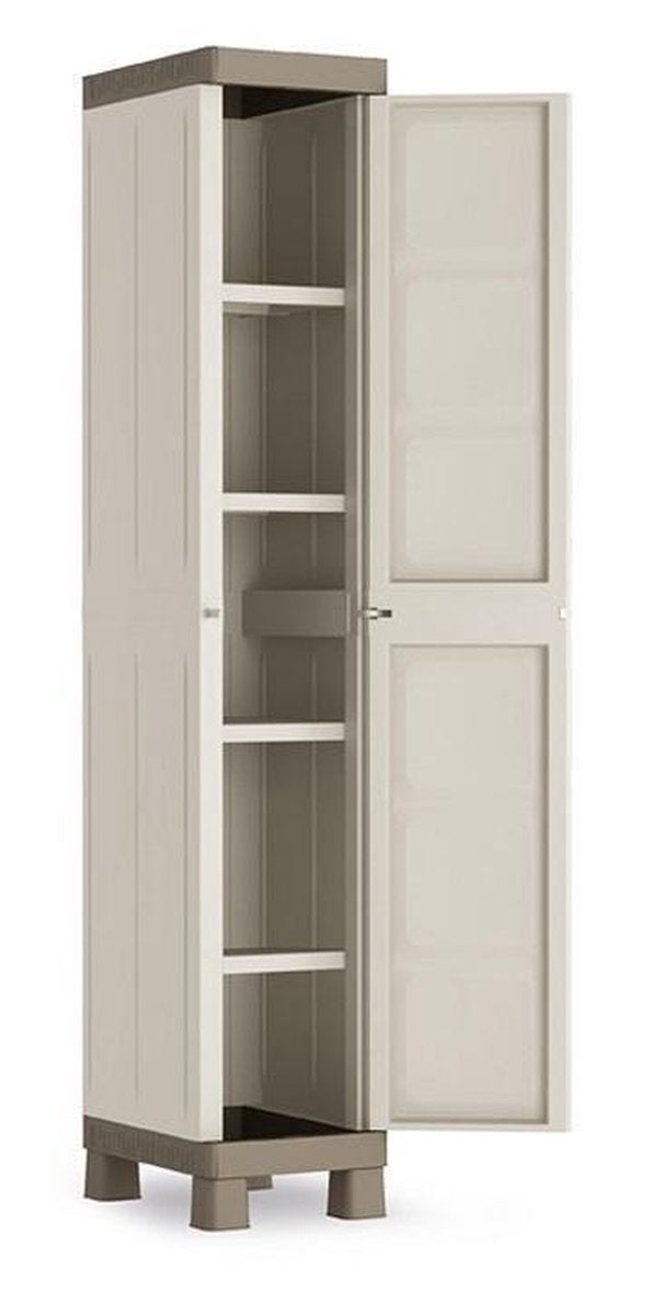 Kis excellence opbergkast 1 deur - 33x182x45 cm - beige zand