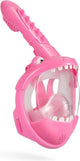Maschera da snorkeling Atlantis coccodrillo - boccaglio - occhialini da sub - set boccaglio - maschera integrale - bambini - rosa
