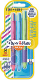 Paper mate inkjoy quatro joie de vivre 4-kleurenbalpen | medium | klassieke inktkleuren | blister 2 + 1 grat