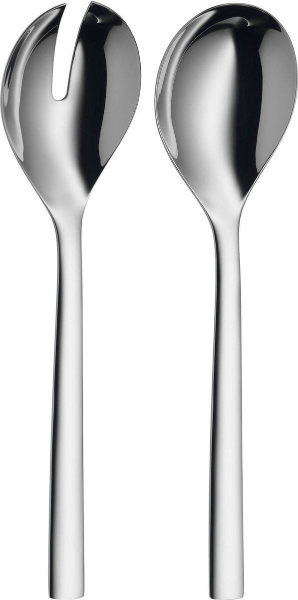 Wmf nuova - cubiertos para ensalada - 25 cm - acero inoxidable - diseño elegante - apto para lavavajillas