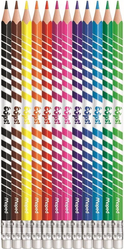 Maped office maped color'peps erasable colored pencils 12 pieces