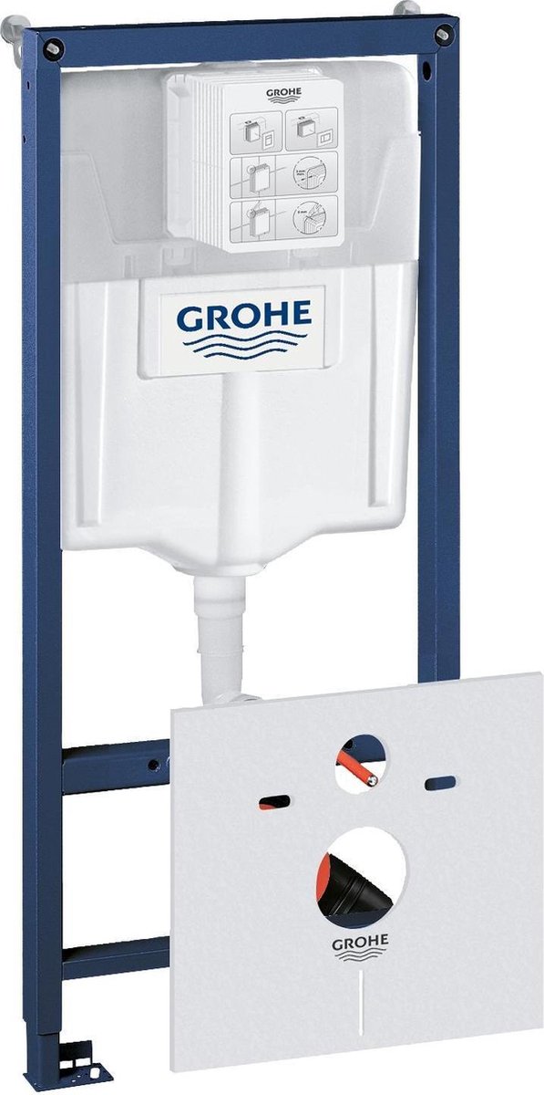 Cassetta da incasso Grohe Rapid SL - per WC sospeso - con fissaggio a parete e set insonorizzante
